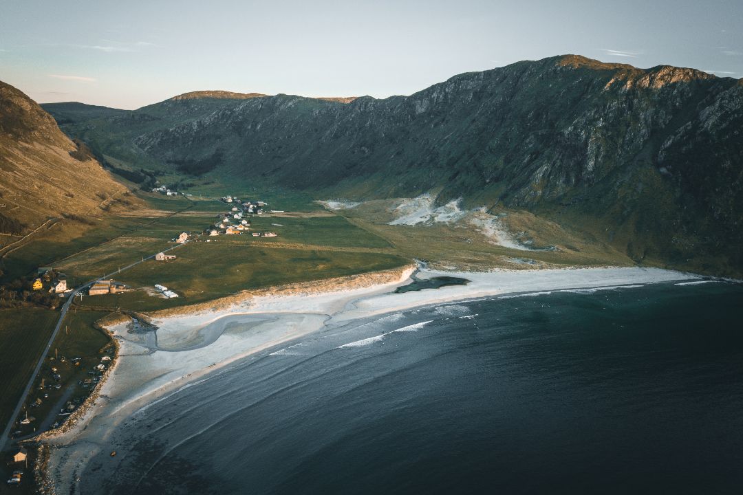 Dune Hoddevik village and beach Photo by Ruben Soltvedt