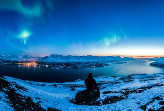 Marvel at the phenomenal Aurora Borealis over the Lyngenfjord